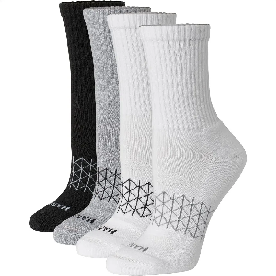 Hanes Women's Cushioned Crew Socks Absolute Active Crew Socks For Women Seaml Toe 4Pairs
Hanes Women's Cushioned Crew Socks Absolute Active Crew Socks For Women Seaml Toe 4Pairs
