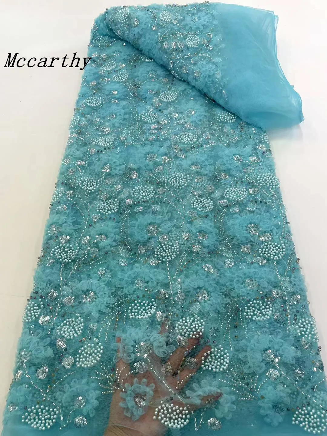 3D Flower Beads Lace Fabric 2025 High Quality French Mesh Embroidery Sequins Pearls Beaded Nigerian Lace Fabric
3D Flower Beads Lace Fabric 2025 High Quality French Mesh Embroidery Sequins Pearls Beaded Nigerian Lace Fabric
