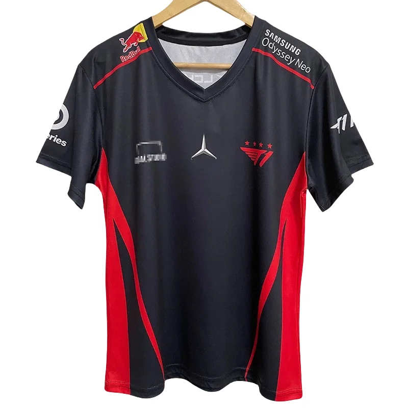 T1 Team Uniform FAKER Same S14 Spring LCK Униформа для соревнований Мужская и женская быстросохнущая дышащая футболка с короткими рукавами
T1 Team Uniform FAKER Same S14 Spring LCK Униформа для соревнований Мужская и женская быстросохнущая дышащая футболка с короткими рукавами