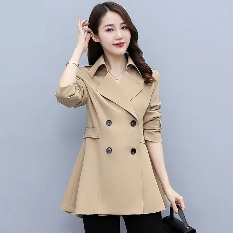 Women Trench Coat 2025 New Solid Color Double Breasted Lining Windbreaker Female Outerwear Casual Tops Gabardina Mujer Coats 3XL
Women Trench Coat 2025 New Solid Color Double Breasted Lining Windbreaker Female Outerwear Casual Tops Gabardina Mujer Coats 3XL