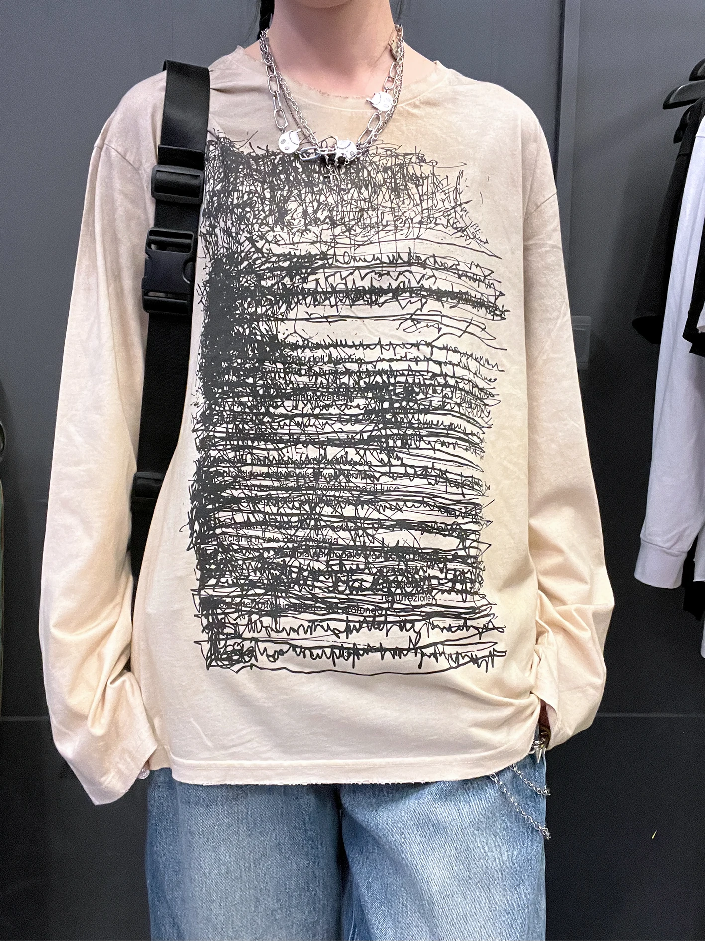 Wang Has Disease Studio fiti Art Retro k Series Waed Vintage 80G Dir Long T-irt Cotton Spandex Women's T-irt
Wang Has Disease Studio fiti Art Retro k Series Waed Vintage 80G Dir Long T-irt Cotton Spandex Women's T-irt