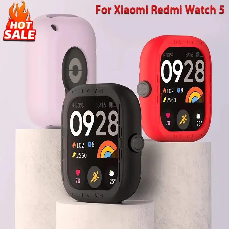 Силиконовый чехол для Xiaomi Redmi Watch 5, аксессуары, противоударный мягкий резиновый спортивный бампер, рамка для Redmi Watch 5, чехлы
Силиконовый чехол для Xiaomi Redmi Watch 5, аксессуары, противоударный мягкий резиновый спортивный бампер, рамка для Redmi Watch 5, чехлы