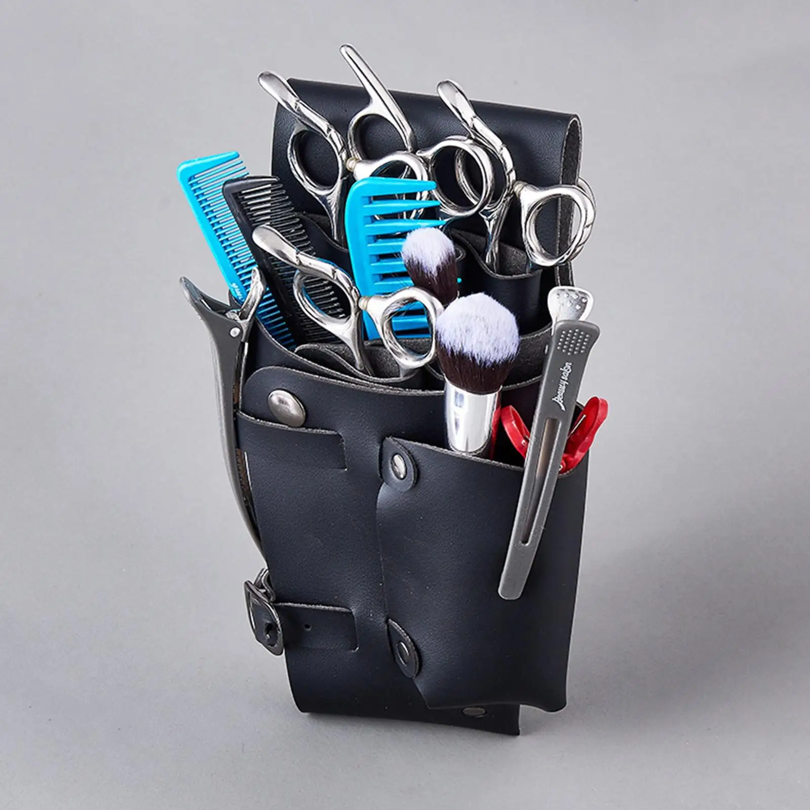 Hairdresser Scissors Bag, Multiple Compartments Portable Black, Accessories, Versatile Waist Bag PU Leather Scissors Pouch
Hairdresser Scissors Bag, Multiple Compartments Portable Black, Accessories, Versatile Waist Bag PU Leather Scissors Pouch