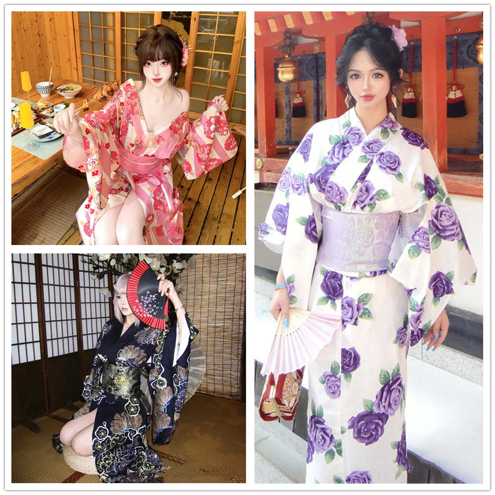 Cosplay Costume Traditional Japanese Kimono Japanese Style Printed Floral Sakura Girl Kimono Dress Asian Elegance
Cosplay Costume Traditional Japanese Kimono Japanese Style Printed Floral Sakura Girl Kimono Dress Asian Elegance