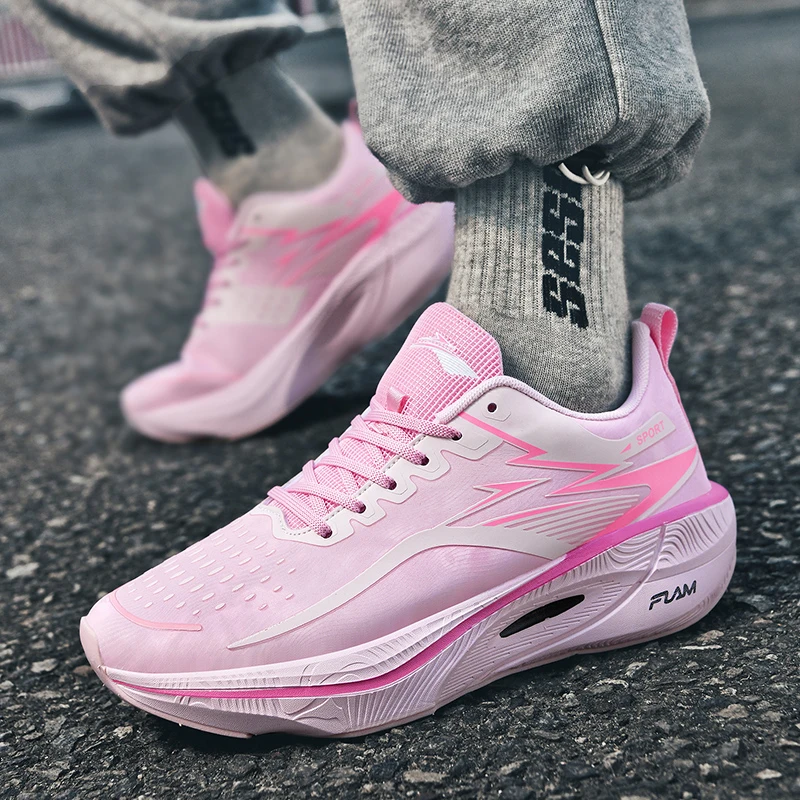 Outdoor Spring Cushioned Sneakers Men Women Breathable Wear Resistant Lightweight Jogging Training Shoes
Outdoor Spring Cushioned Sneakers Men Women Breathable Wear Resistant Lightweight Jogging Training Shoes