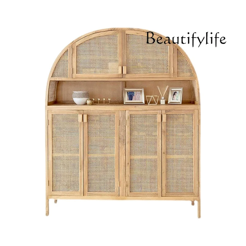 Rattan shoe cabinet Japanese-style entrance door facing the entrance cabinet Small apartment dining side partition shoe cabinet
Rattan shoe cabinet Japanese-style entrance door facing the entrance cabinet Small apartment dining side partition shoe cabinet