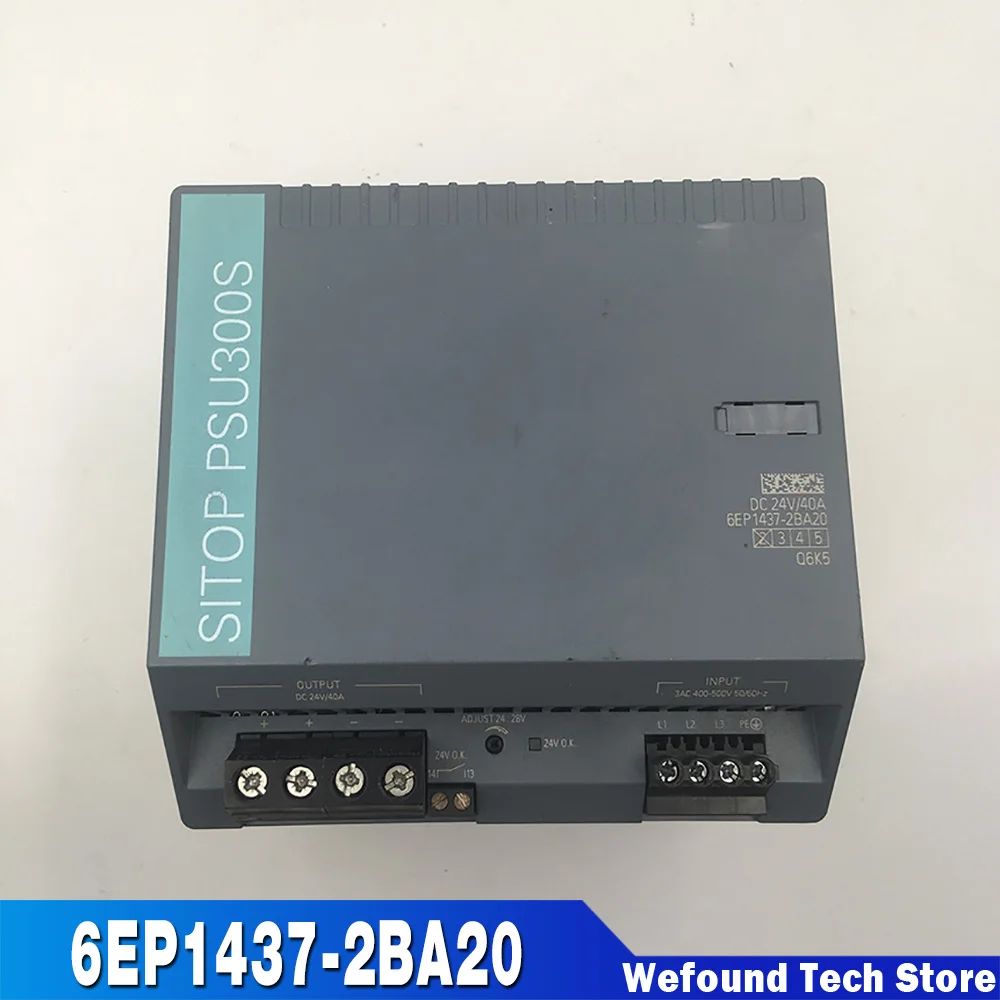 Импульсный источник питания для SIEMENS SITOP PSU300S 6EP1437-2BA20 24В 40A
Импульсный источник питания для SIEMENS SITOP PSU300S 6EP1437-2BA20 24В 40A
