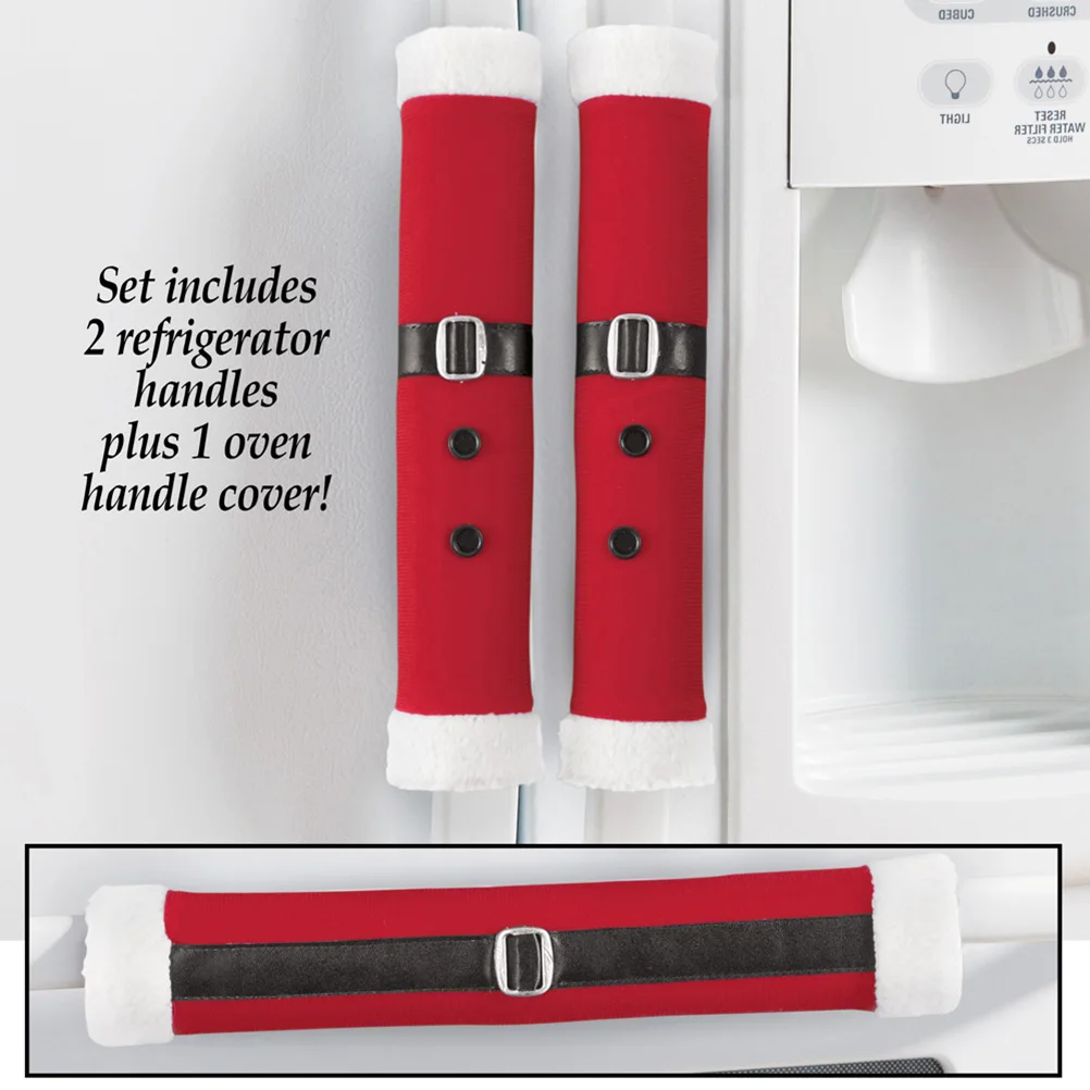 3Pcs Refrigerator Handle Covers Set Christmas Belt Buckle Pattern Door Protector Warm Soft Cloth Protector for Kitchen
3Pcs Refrigerator Handle Covers Set Christmas Belt Buckle Pattern Door Protector Warm Soft Cloth Protector for Kitchen