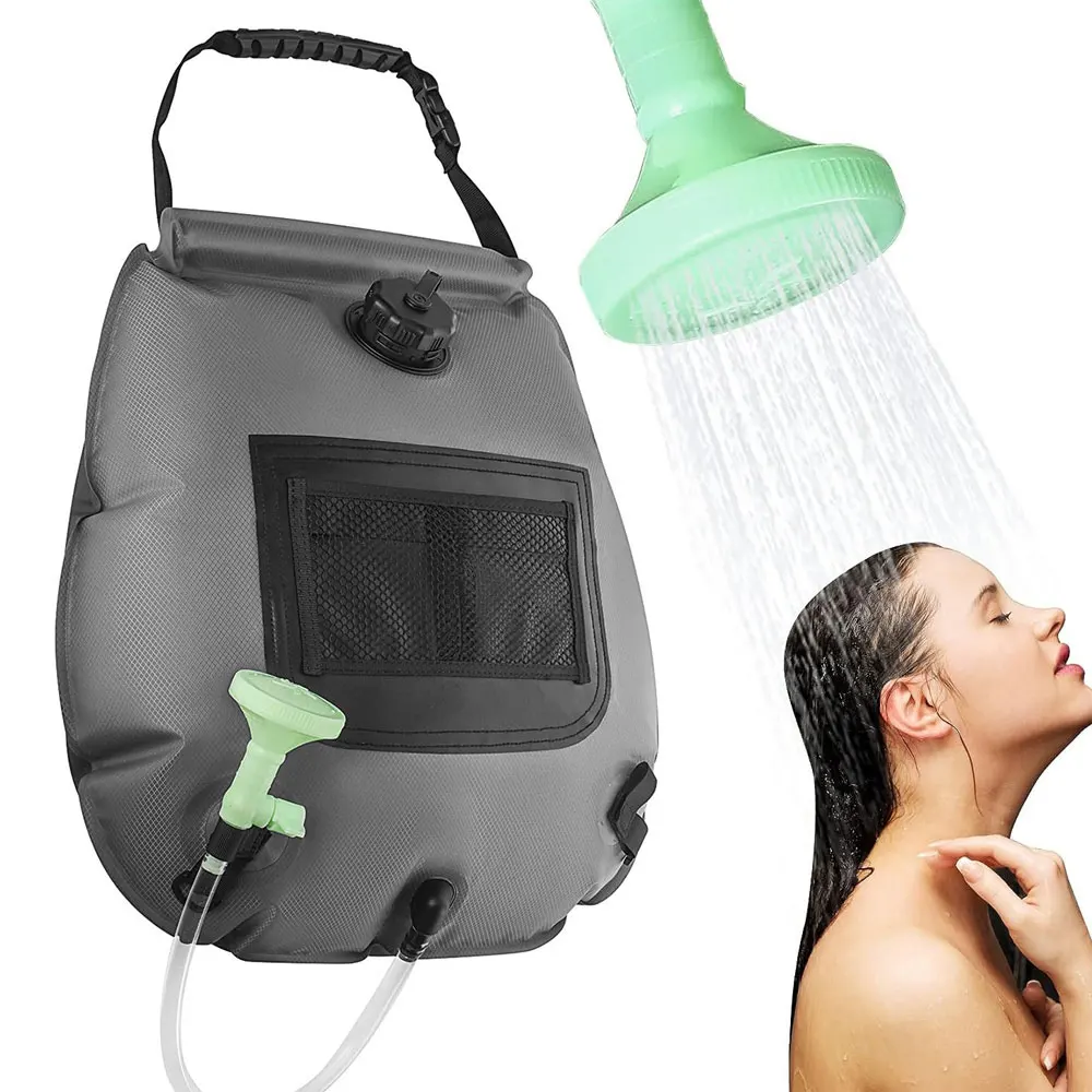 Outdoor Portable Shower Bag 20 Liter With Thermometer TPU Solar Heated Camping Water Bag Travel Gear AVA272
Outdoor Portable Shower Bag 20 Liter With Thermometer TPU Solar Heated Camping Water Bag Travel Gear AVA272