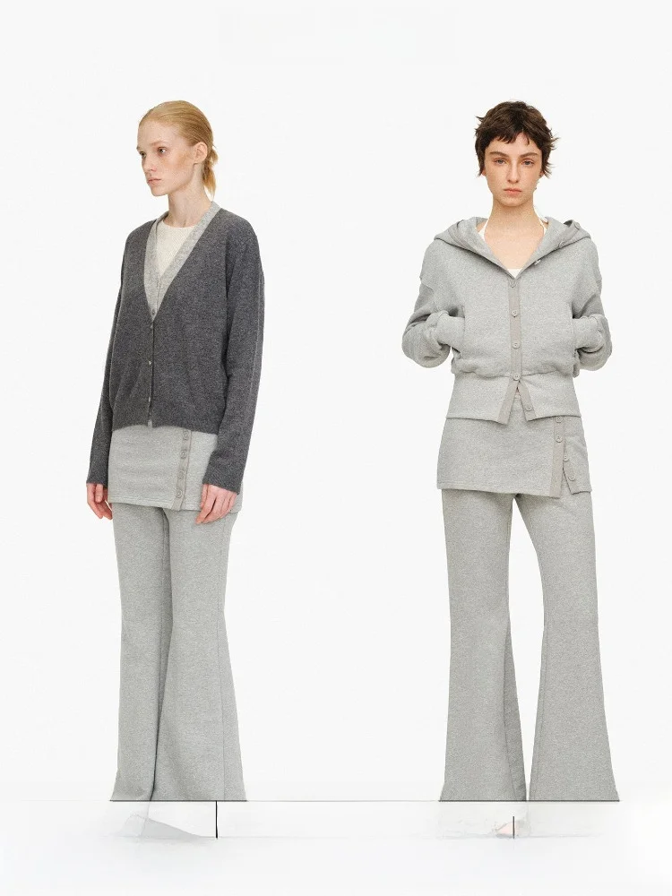 Age of Ascent High Waist Micro Flare Pants False Two-Piece Design Button Placket Comfortable Cotton Commute Style Office Wear
Age of Ascent High Waist Micro Flare Pants False Two-Piece Design Button Placket Comfortable Cotton Commute Style Office Wear