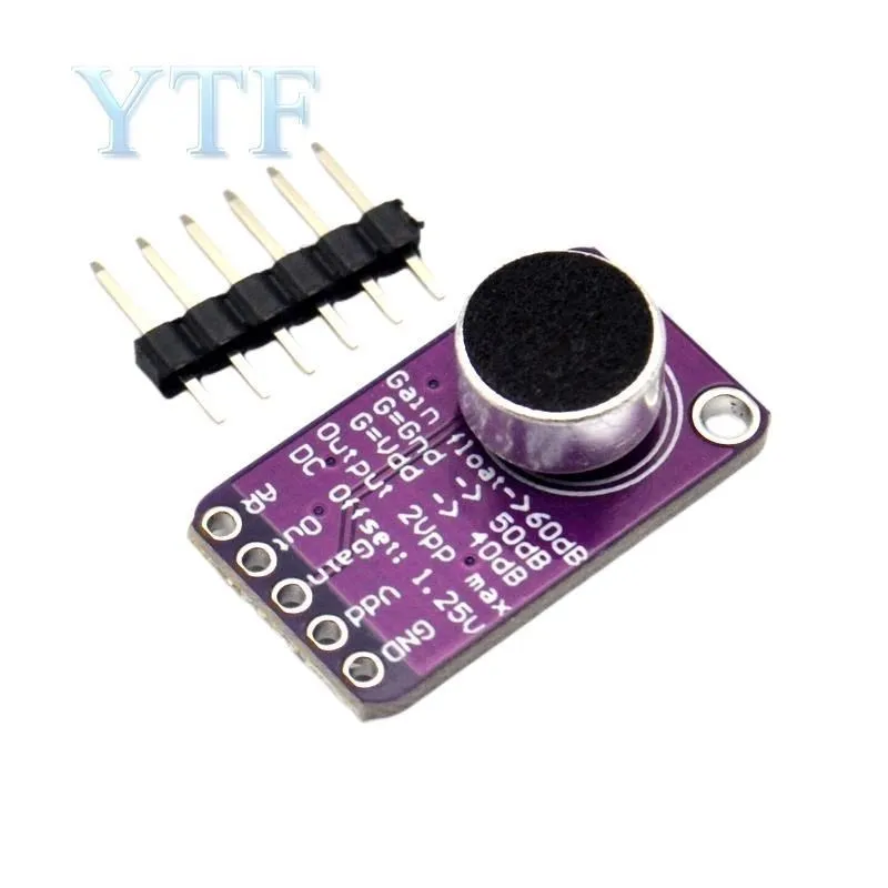 MAX9814 Microphone AGC Amplifier Board Module Auto Gain Control Programmable Attack And Release Ratio Low THD
MAX9814 Microphone AGC Amplifier Board Module Auto Gain Control Programmable Attack And Release Ratio Low THD