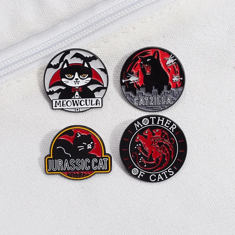 Punk Gothic Bat Cat Brooch Enamel Pins Halloween Anime Cat Brooches Lapel Backpack Badges Metal Jewelry Gifts for Kids Friends
Punk Gothic Bat Cat Brooch Enamel Pins Halloween Anime Cat Brooches Lapel Backpack Badges Metal Jewelry Gifts for Kids Friends