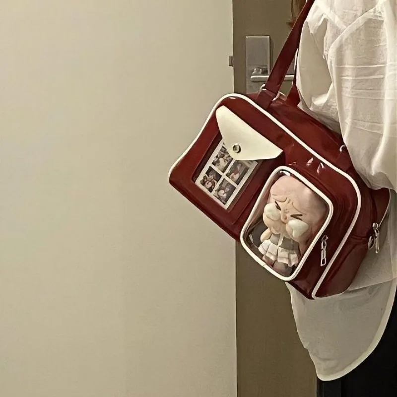 New Style of Cute Ulzzang Cartoon Ita Bags for Girls Everyday and Versatile Y2K Crossbody Bag Bow DIY Badge Women's Dolls Bag
New Style of Cute Ulzzang Cartoon Ita Bags for Girls Everyday and Versatile Y2K Crossbody Bag Bow DIY Badge Women's Dolls Bag