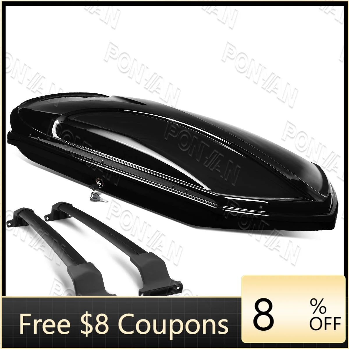 ZAIQU For 2016-2019 Buick Envision Aluminum Alloy Roof Cross Bar and Luggage Rack Set Ponyan Waterproof Roof Box PT-8131BK
ZAIQU For 2016-2019 Buick Envision Aluminum Alloy Roof Cross Bar and Luggage Rack Set Ponyan Waterproof Roof Box PT-8131BK