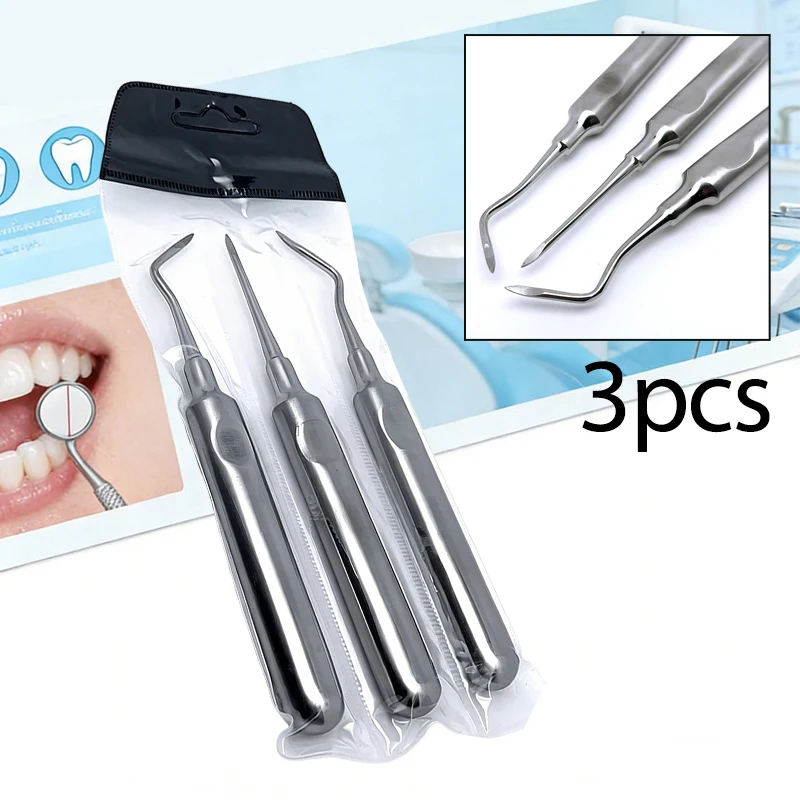 3Pcs Dental Elevator Tooth Extracting Forceps Set Stainless Steel Curved Root Lift Elevator Teeth Extraction Surgical
3Pcs Dental Elevator Tooth Extracting Forceps Set Stainless Steel Curved Root Lift Elevator Teeth Extraction Surgical