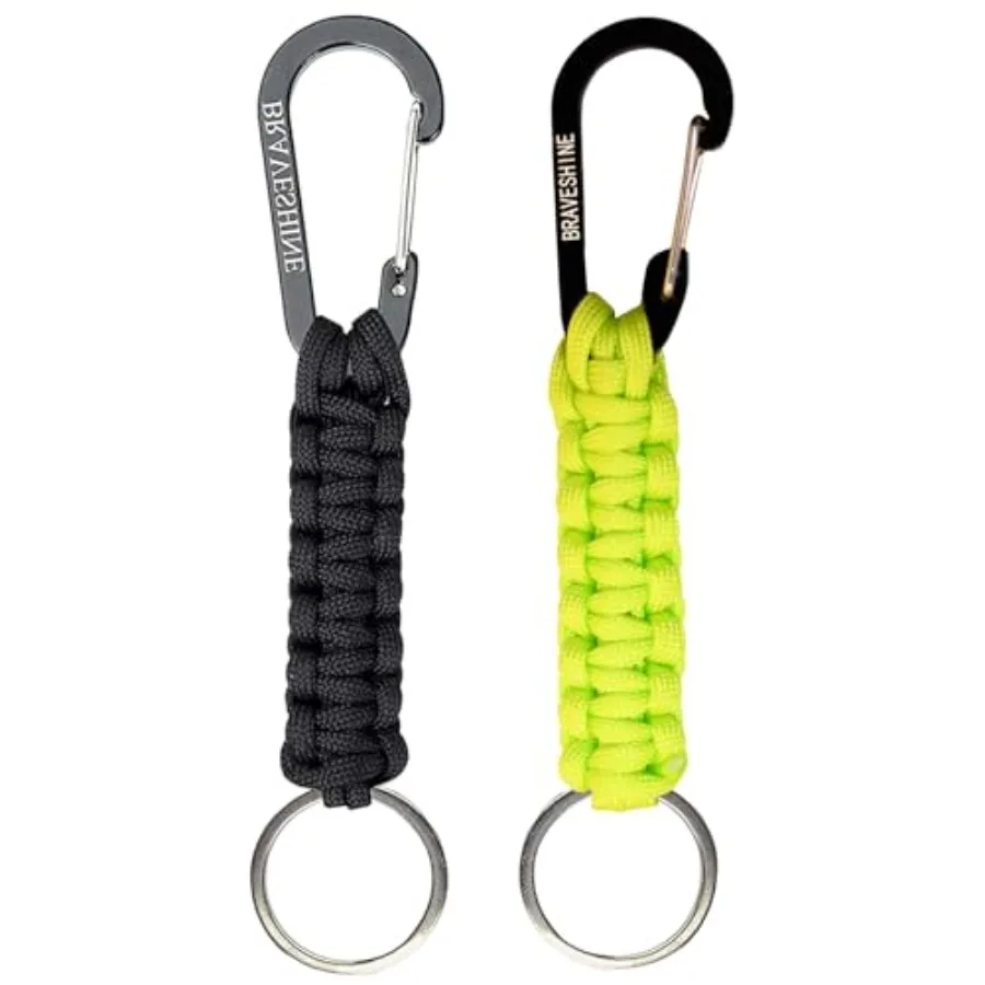 Paracord Keychain Carabiner Clip, D Ring Lanyard Hanger Stroller Hook for Water Bottle, Key, Backpacks, Men, Women
Paracord Keychain Carabiner Clip, D Ring Lanyard Hanger Stroller Hook for Water Bottle, Key, Backpacks, Men, Women