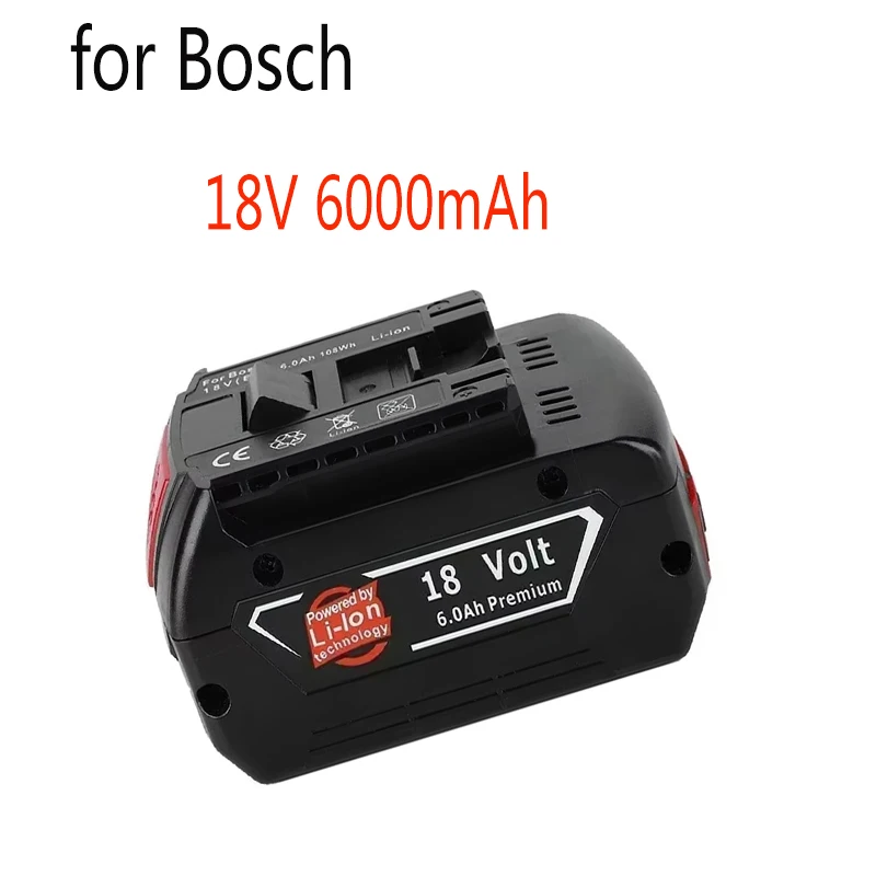 For Bosch 18V Battery 5.0/6Ah Electric Drill 18V Rechargeable Li-ion Battery BAT609 BAT609G BAT618 BAT618G BAT614 Charger
For Bosch 18V Battery 5.0/6Ah Electric Drill 18V Rechargeable Li-ion Battery BAT609 BAT609G BAT618 BAT618G BAT614 Charger