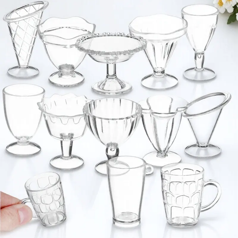 12Pcs Miniature Plastic Cups Transparent Lightweight Sturdy for Dollhouse Decoration DIY Pretend Food Making Tea Ice Cream
12Pcs Miniature Plastic Cups Transparent Lightweight Sturdy for Dollhouse Decoration DIY Pretend Food Making Tea Ice Cream