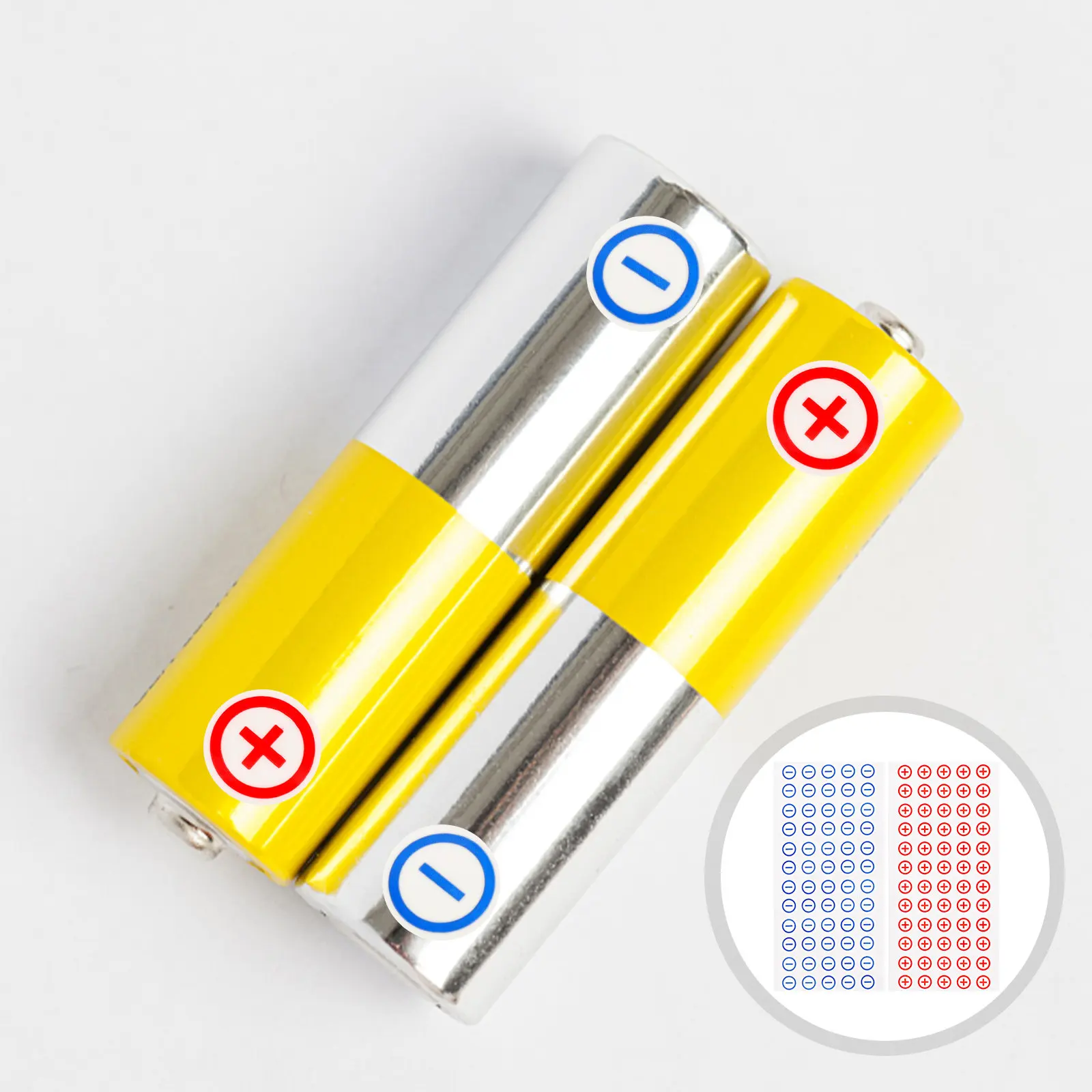 120Pcs Polarity Warning Sticker PVC Polarity Safety Decal Easy Adhesion Strong Hold Electrical Machine Caution Label Equipment