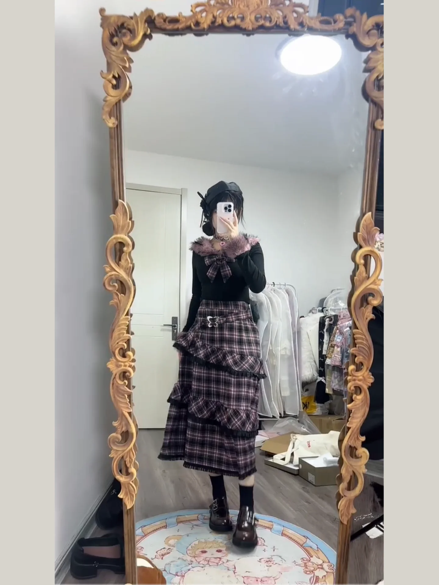 Winter Plaid Svel Top And Skirt Set Women's Faion Korean Sle Two-Piece Outfit Casual Wear Resistant Material
Winter Plaid Svel Top And Skirt Set Women's Faion Korean Sle Two-Piece Outfit Casual Wear Resistant Material