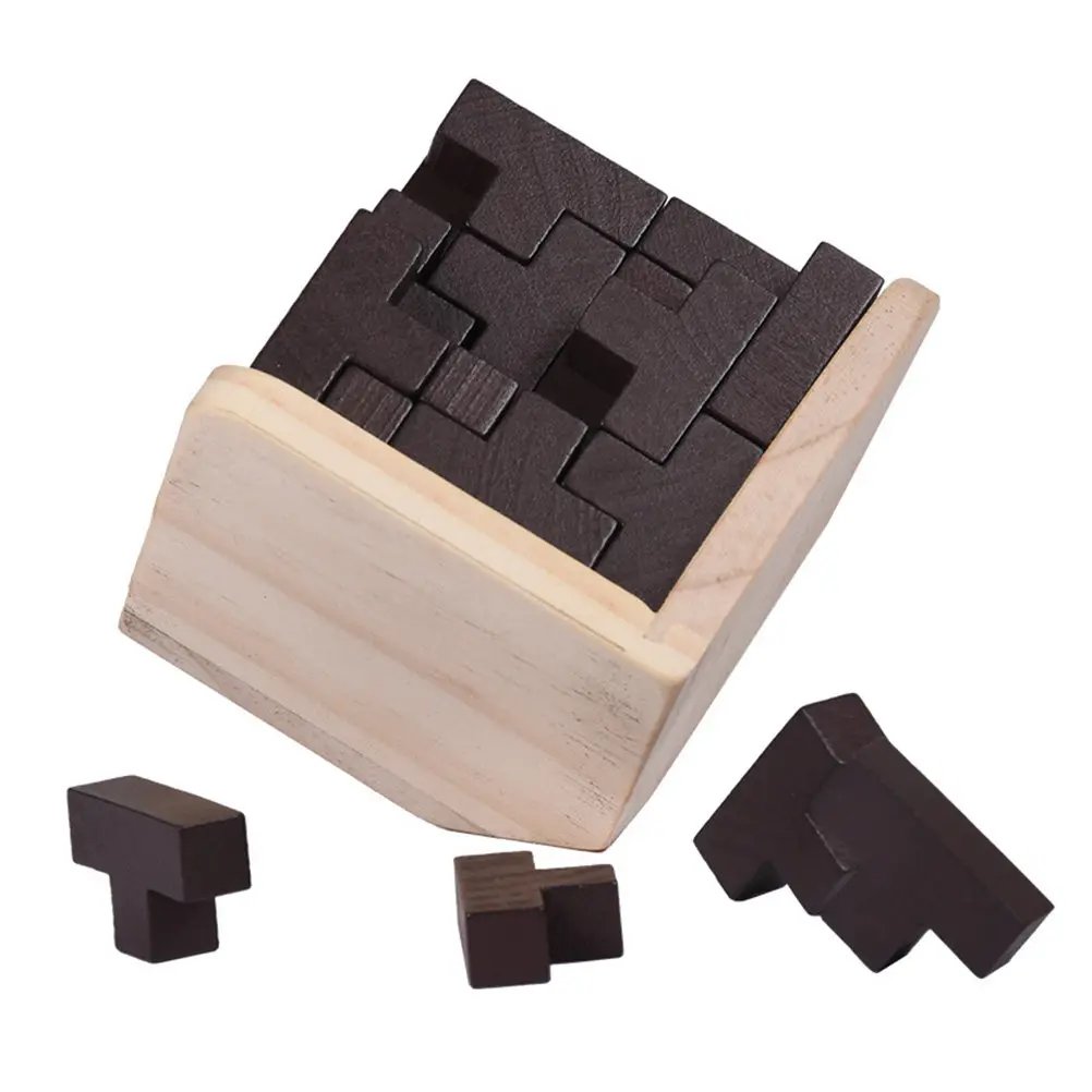Wooden Cube Puzzle Educational Brain Teaser Set for Kids Adults Hand Eye Coordination Spatial Thinking Intellectual Challenge
Wooden Cube Puzzle Educational Brain Teaser Set for Kids Adults Hand Eye Coordination Spatial Thinking Intellectual Challenge