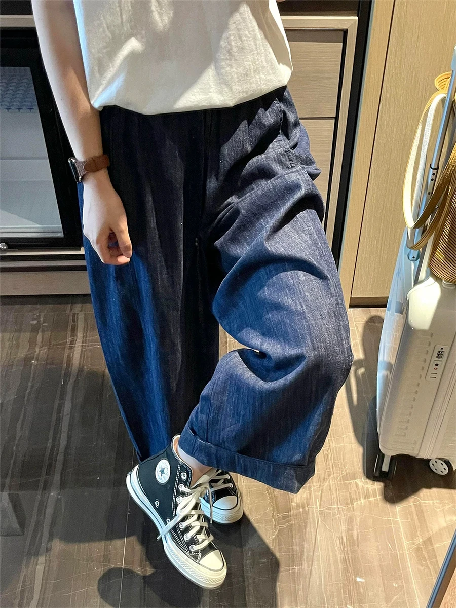 Ретро джинсы больших размеров, синие, женские, летние, тонкие, с высокой талией, свободные, прямые, широкие, длиной до щиколотки
Ретро джинсы больших размеров, синие, женские, летние, тонкие, с высокой талией, свободные, прямые, широкие, длиной до щиколотки