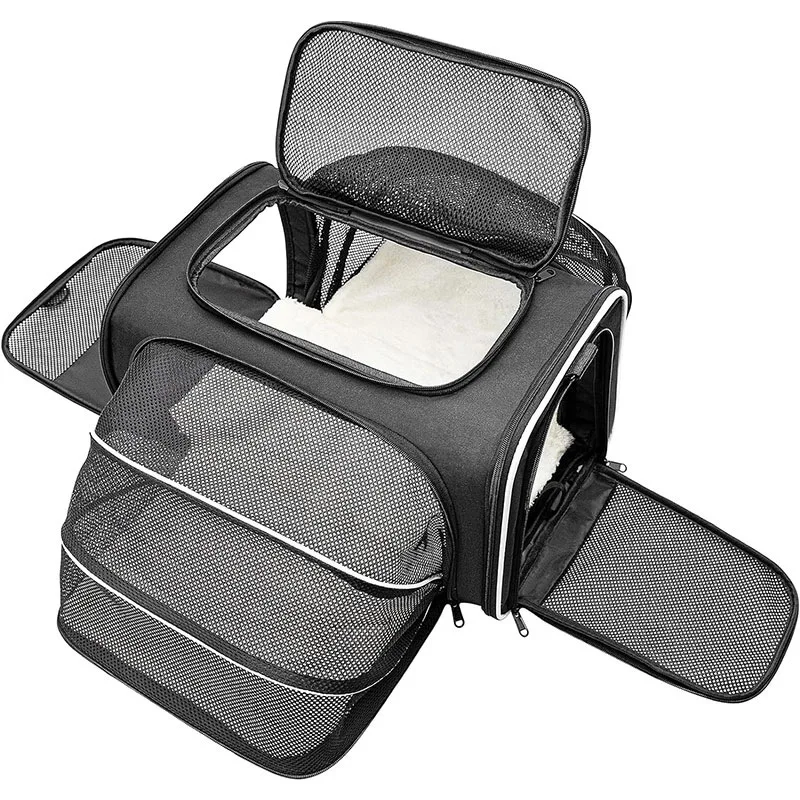 Large Capacity Bag Pet Travel Bag with Expandable Handheld Car Pet Bag for Two Small Dogs And Cats Snow Brand
Large Capacity Bag Pet Travel Bag with Expandable Handheld Car Pet Bag for Two Small Dogs And Cats Snow Brand