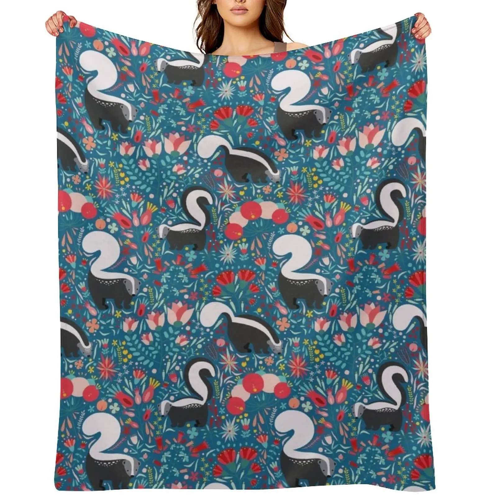 adorable wild skunks pattern Throw Blanket Beach sofa bed Beautifuls Quilt Blankets
adorable wild skunks pattern Throw Blanket Beach sofa bed Beautifuls Quilt Blankets
