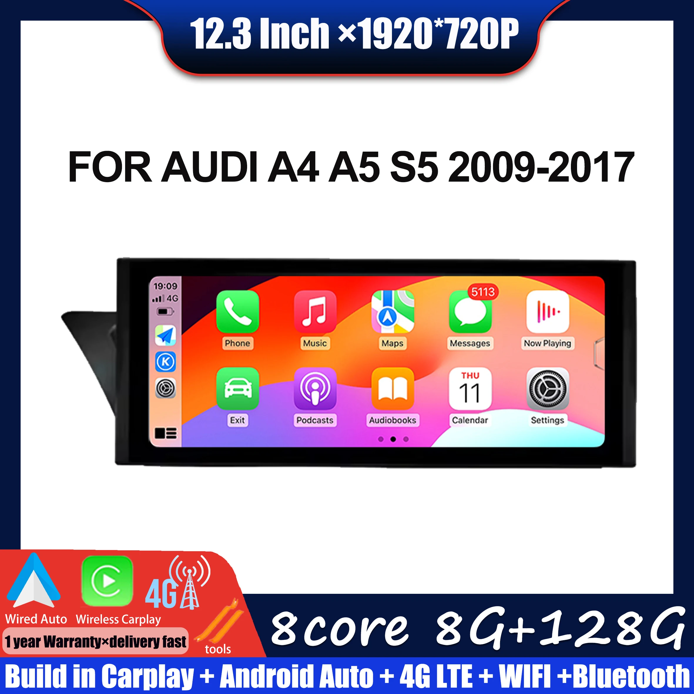 12.3 " Android 14 FOR AUDI A4 A5 S5 2009-2017 GPS Touch Screen Car Carplay Monitor Stereo Speakers Radio Multimedia Player Tools
12.3 " Android 14 FOR AUDI A4 A5 S5 2009-2017 GPS Touch Screen Car Carplay Monitor Stereo Speakers Radio Multimedia Player Tools