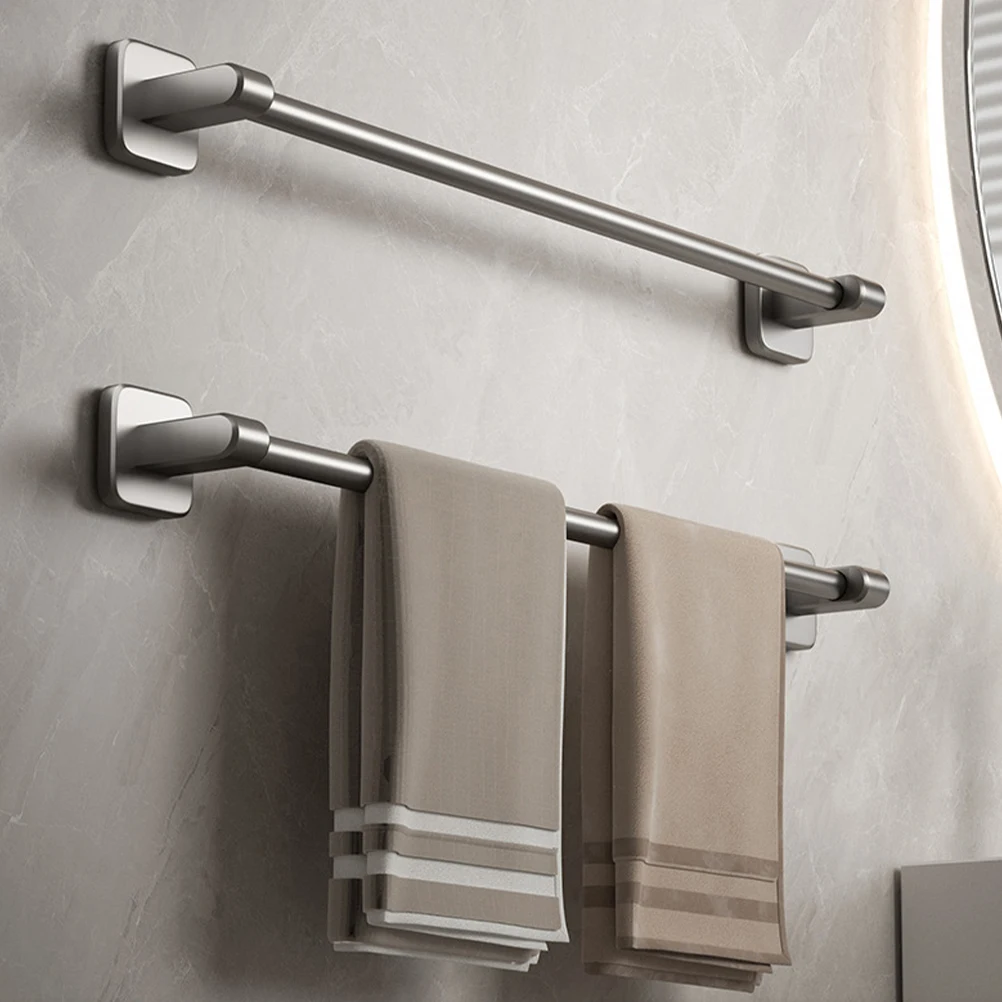 No Drill Towel Holder Self Adhesive Bathroom Towel Rack Sturdy Metal Wall Mount For Home Kitchen Washroom Storage 
No Drill Towel Holder Self Adhesive Bathroom Towel Rack Sturdy Metal Wall Mount For Home Kitchen Washroom Storage