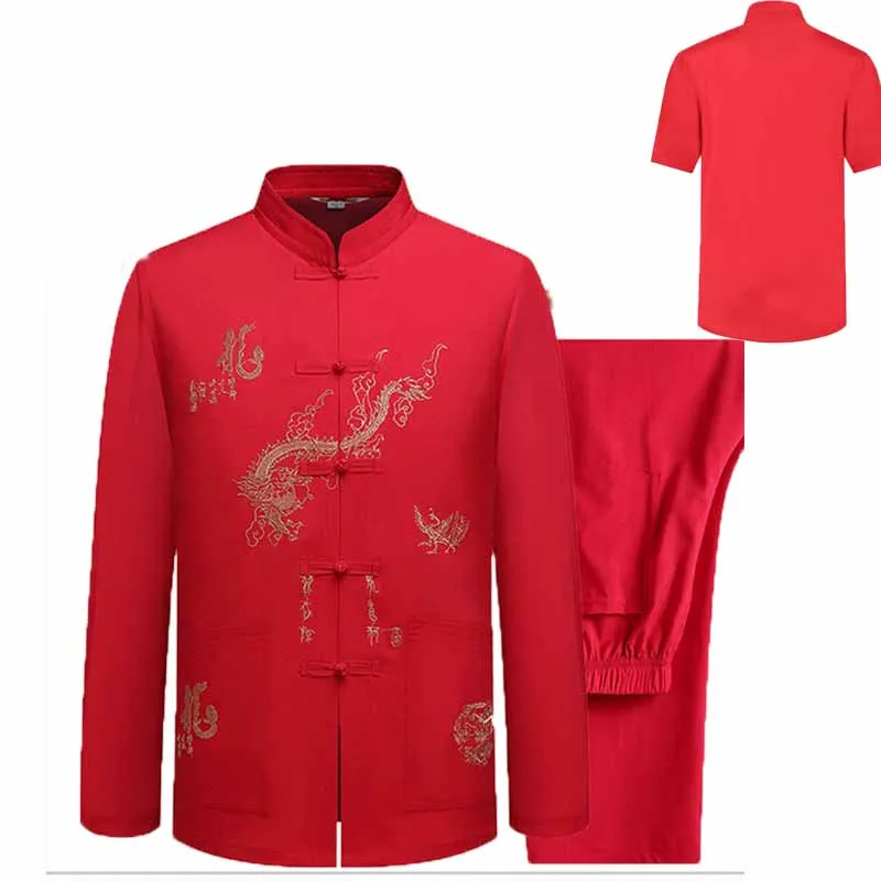 Summer Men's Embroidery Short Sleeves Shirt Comfortable Pants Suit Fashion Vintage Chinese Traditional Wu Shu Tai Chi Clothing
Summer Men's Embroidery Short Sleeves Shirt Comfortable Pants Suit Fashion Vintage Chinese Traditional Wu Shu Tai Chi Clothing