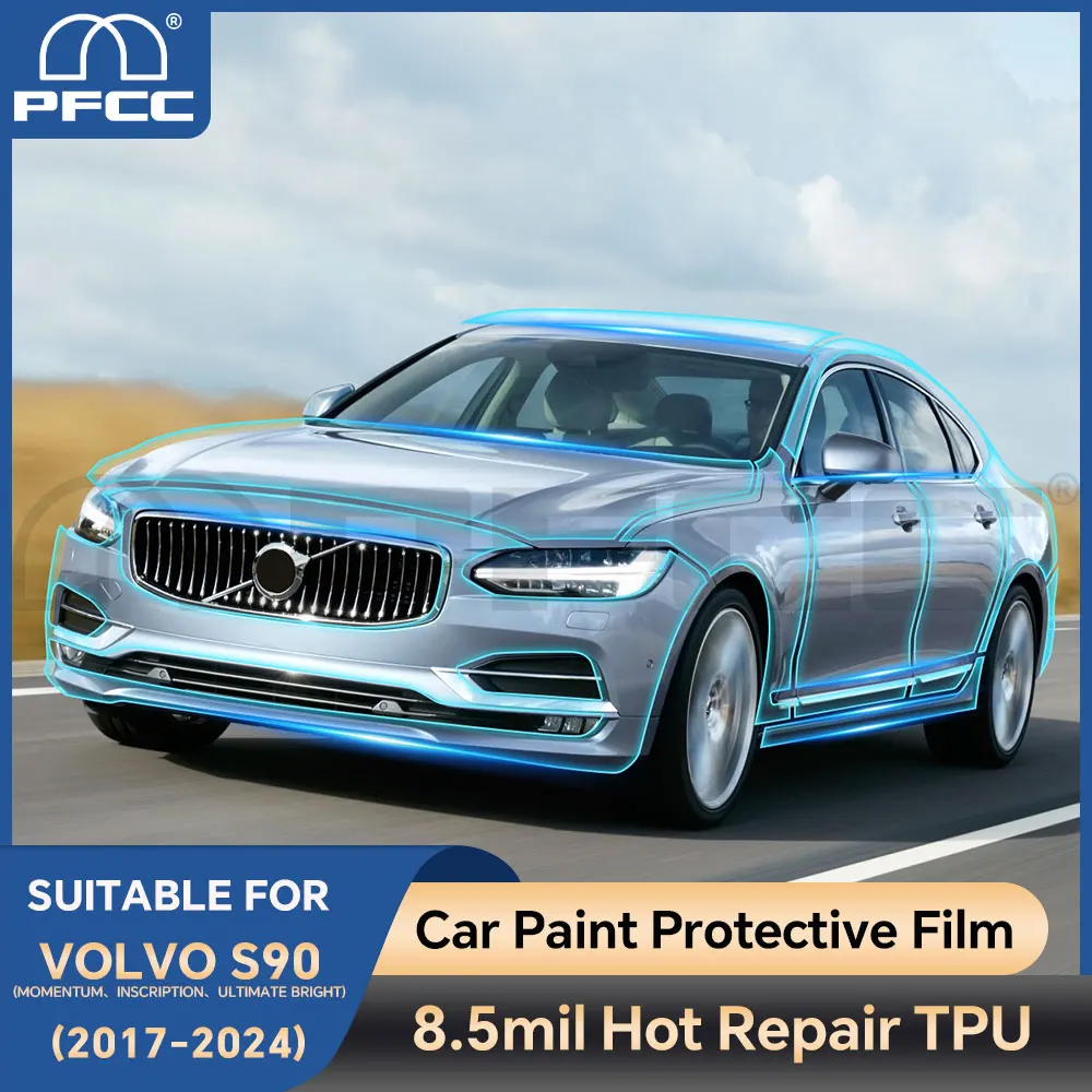 Защитная пленка для краски PFCC для Volvo S90 2017 2018 2019 2024, предварительно вырезанный автомобильный прозрачный комплект, бюстгальтер, прозрачная наклейка из PPF ТПУ 8,5 мил
Защитная пленка для краски PFCC для Volvo S90 2017 2018 2019 2024, предварительно вырезанный автомобильный прозрачный комплект, бюстгальтер, прозрачная наклейка из PPF ТПУ 8,5 мил