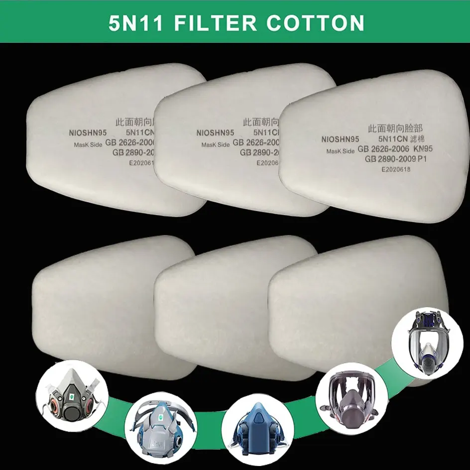 5N11 Industry Spray Paint Dust-Proof Filter Cotton Replaceable For 6200/7502/6800 Respirator Gas Mask Accessories Wholesale
5N11 Industry Spray Paint Dust-Proof Filter Cotton Replaceable For 6200/7502/6800 Respirator Gas Mask Accessories Wholesale