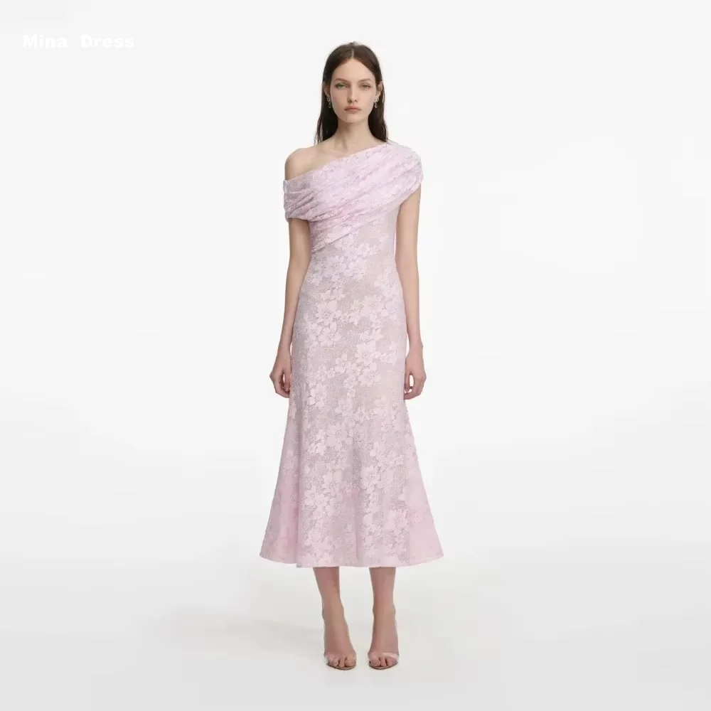 Mina Customized Pink Slant Shoulder Flower Off-shoulder Women Evening Dress Prom Dress 2026 Women's Formal Evening Gowns Dresses
Mina Customized Pink Slant Shoulder Flower Off-shoulder Women Evening Dress Prom Dress 2026 Women's Formal Evening Gowns Dresses
