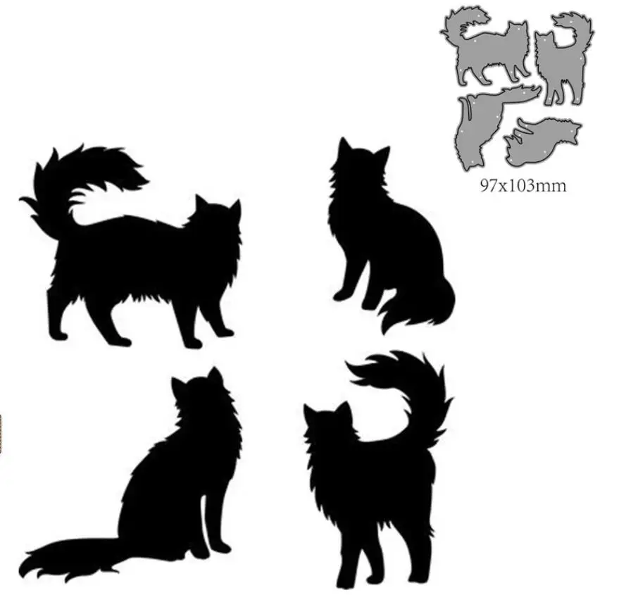 Animal Cat Metal Cutting Dies Mold Scrapbooking Decoration Paper Cards Craft Mould Blade Punch Template Embossing Stencils 1PCs
Animal Cat Metal Cutting Dies Mold Scrapbooking Decoration Paper Cards Craft Mould Blade Punch Template Embossing Stencils 1PCs