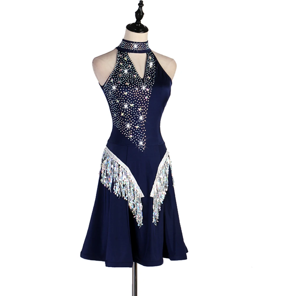 Red New Latin Dance Competition Dress Backless Line Dance Clothing Women Rhinestones Black Navy Blue Tassels Sequins Sleeveless
Red New Latin Dance Competition Dress Backless Line Dance Clothing Women Rhinestones Black Navy Blue Tassels Sequins Sleeveless