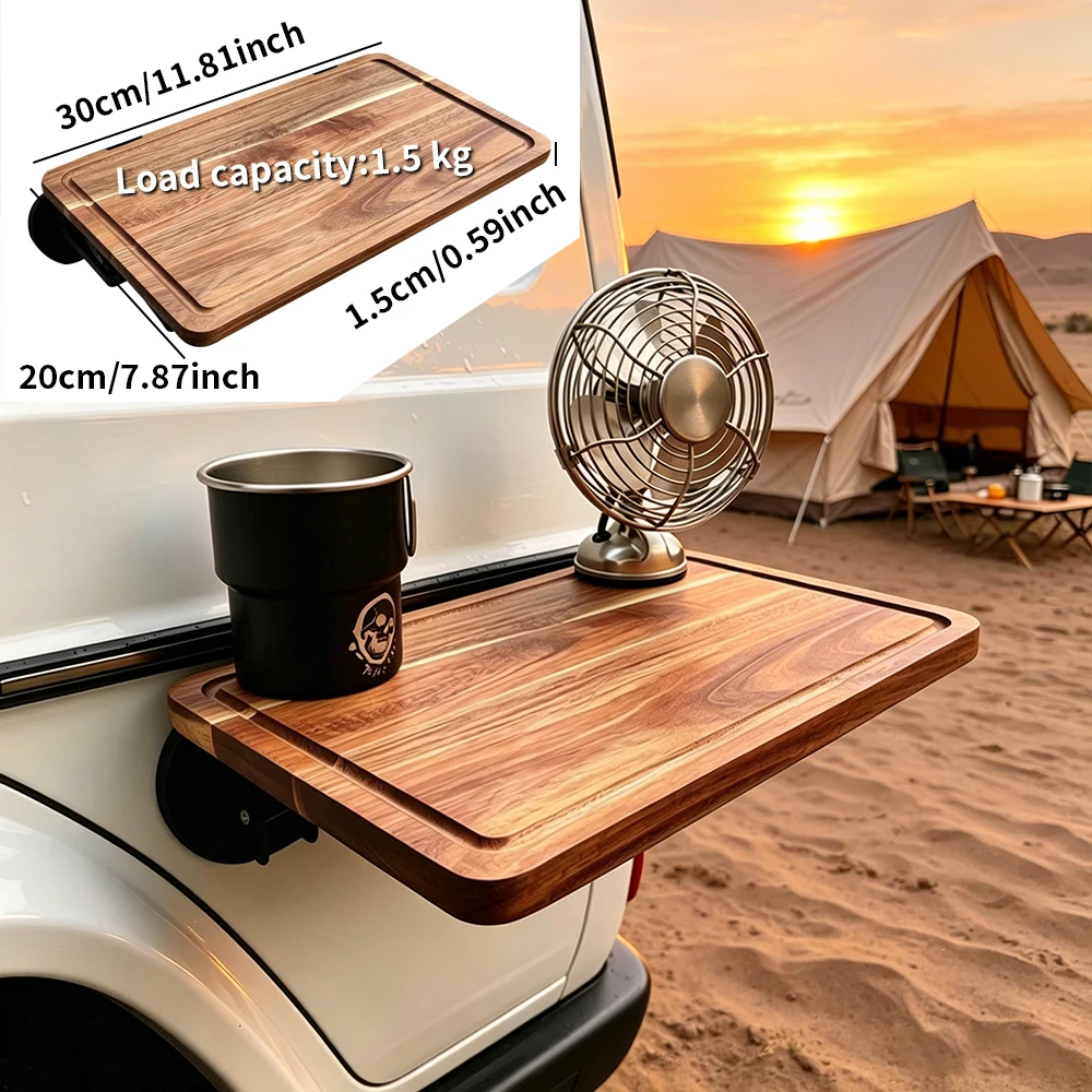 Suction Cup Wood Car Side Table 30x20cm No Drill,1.5KG Camping Tray RV Van Trip Beach Picnic Cup Fan Storage
Suction Cup Wood Car Side Table 30x20cm No Drill,1.5KG Camping Tray RV Van Trip Beach Picnic Cup Fan Storage