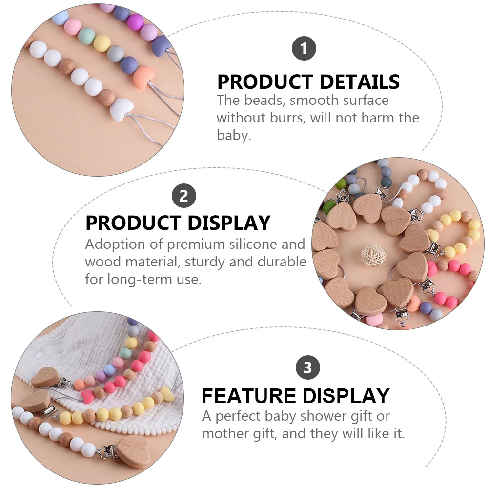 Силиконовый держатель для соски с деревянными бусинами, цепочка-прорезыватель для младенцев, подвеска для коляски, подарок для новорожденных, держатель-прорезыватель, декор для кроватки и автокресла
Силиконовый держатель для соски с деревянными бусинами, цепочка-прорезыватель для младенцев, подвеска для коляски, подарок для новорожденных, держатель-прорезыватель, декор для кроватки и автокресла