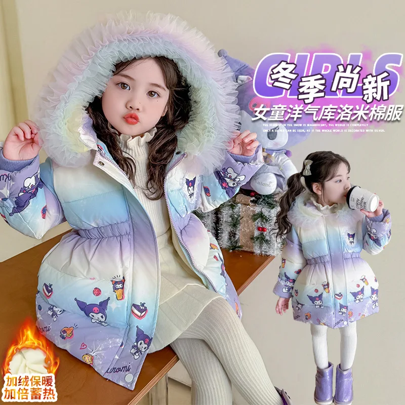 Girls' Kuromi Kawaii Cotton Coat Winter 2025 New Cartoon Anime Fashion Children's Thick Warm Hoodie Sweet Comfortable Soft Tops
Girls' Kuromi Kawaii Cotton Coat Winter 2025 New Cartoon Anime Fashion Children's Thick Warm Hoodie Sweet Comfortable Soft Tops