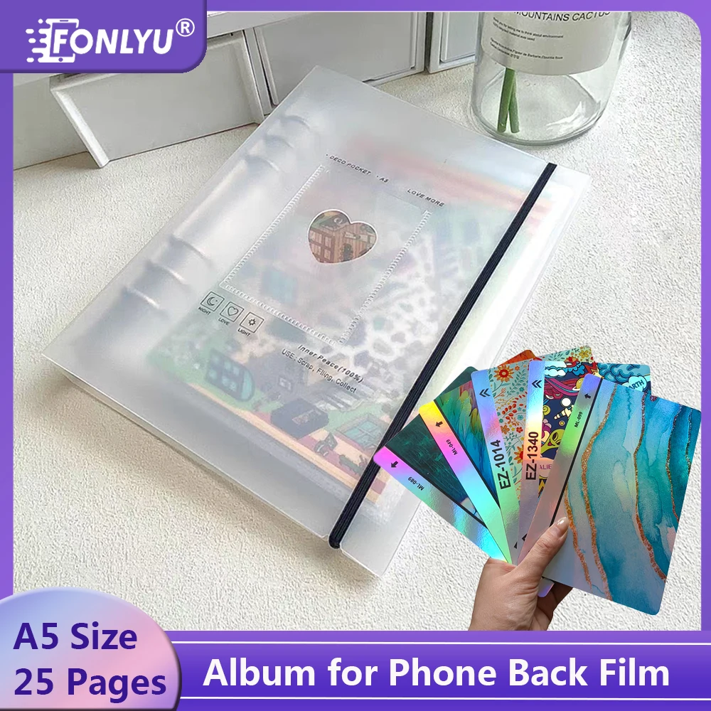 FONLYU A5 Photo Album for Mobile Phone Back Sticker Film Screen Protector Storage Case Collection Protective Sample Showing Book
FONLYU A5 Photo Album for Mobile Phone Back Sticker Film Screen Protector Storage Case Collection Protective Sample Showing Book