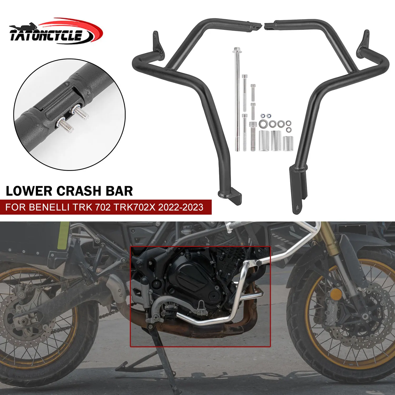 Нижняя планка каркаса мотоцикла TRK 702X для Benelli TRK 702 TRK702X, защита бампера рамы 2022 2023, аксессуары из нержавеющей стали
Нижняя планка каркаса мотоцикла TRK 702X для Benelli TRK 702 TRK702X, защита бампера рамы 2022 2023, аксессуары из нержавеющей стали