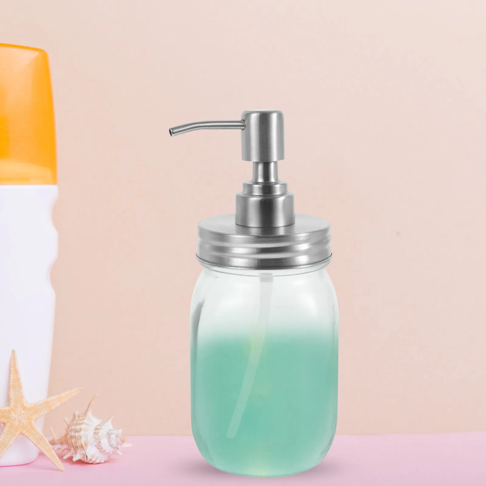 500Ml Stainless Steel Glass Lotion Dispenser Press Pump Bottle for Hand Soap Shampoo Body Wash Essential Oil Kitchen Bathroom
500Ml Stainless Steel Glass Lotion Dispenser Press Pump Bottle for Hand Soap Shampoo Body Wash Essential Oil Kitchen Bathroom
