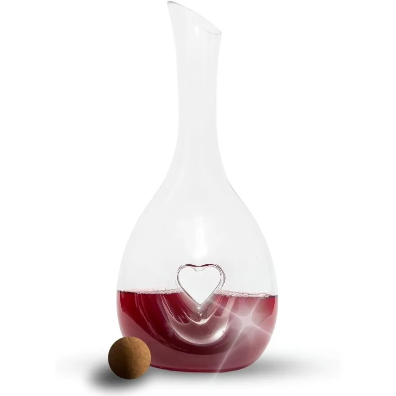 Heart Decanter – Beautiful Wine Decanter with Lid – Crystal Glass Wine Decanter for Fine Red Wines – Easy to Use Wine Aerator
Heart Decanter – Beautiful Wine Decanter with Lid – Crystal Glass Wine Decanter for Fine Red Wines – Easy to Use Wine Aerator