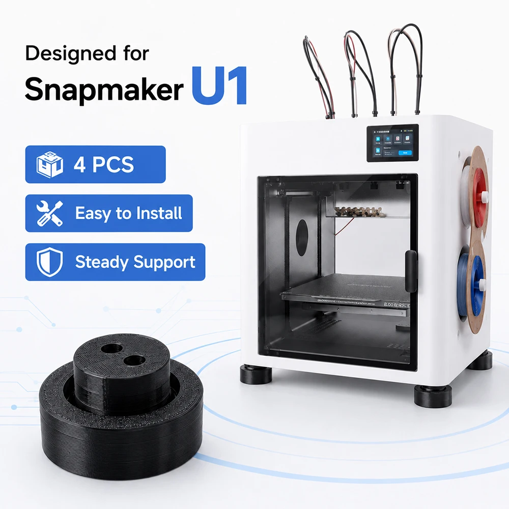 For Snapmaker U1 3D Printer Printed Feet 4 PCS Stable And High Quality Vibration Printed Feet for U1 3D Printer Parts
For Snapmaker U1 3D Printer Printed Feet 4 PCS Stable And High Quality Vibration Printed Feet for U1 3D Printer Parts