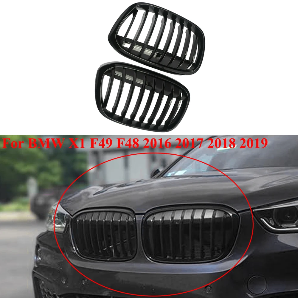 2Pcs Front Bumper Kidney Grille Hood Kidney Grill Racing Grills Gloss Black Replacement For BMW X1 F49 F48 2016 2017 2018 2019
2Pcs Front Bumper Kidney Grille Hood Kidney Grill Racing Grills Gloss Black Replacement For BMW X1 F49 F48 2016 2017 2018 2019