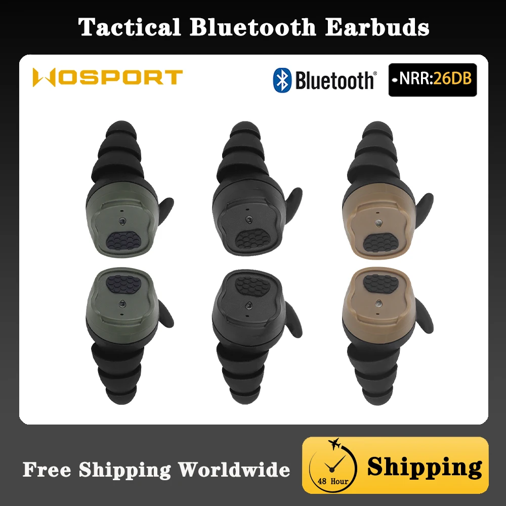 Bluetooth 5.3 Automatic Connectivity Earbuds, Noise Reduction NRR 26DB Hunting In-Ear Hearing Protective Communication Headset
Bluetooth 5.3 Automatic Connectivity Earbuds, Noise Reduction NRR 26DB Hunting In-Ear Hearing Protective Communication Headset