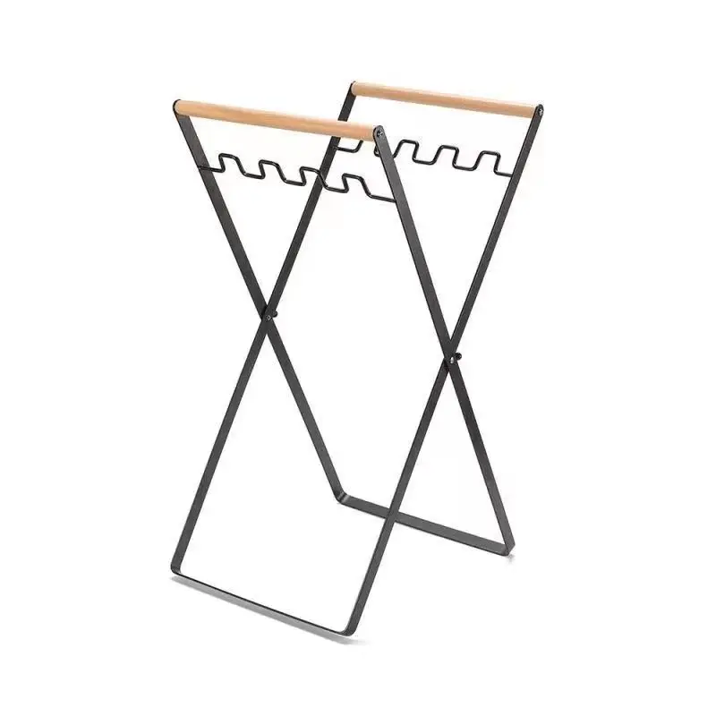 Outdoor portable wooden handle folding garbage rack household kitchen picnic barbecue storage wrought iron bracket
Outdoor portable wooden handle folding garbage rack household kitchen picnic barbecue storage wrought iron bracket