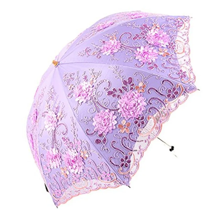 Vintage Lace UV Sun Parasol Folding 3D Flower Embroidery Umbrella
Vintage Lace UV Sun Parasol Folding 3D Flower Embroidery Umbrella