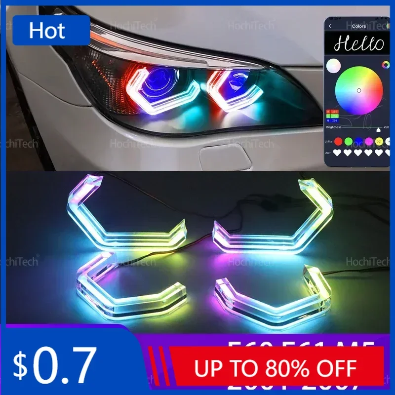 Эмблемы для BMW 5 серии E60 E61 520i 525i 530i 540i 545i 550i M5 2001-2007 M4 Iconic Style Multi Color RGB LED Angel Eyes Kit
Эмблемы для BMW 5 серии E60 E61 520i 525i 530i 540i 545i 550i M5 2001-2007 M4 Iconic Style Multi Color RGB LED Angel Eyes Kit