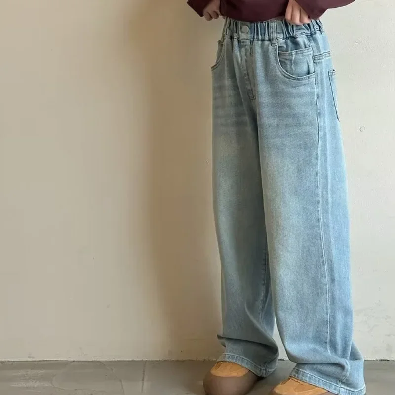 New Casual Girls Wide Leg Pants Loose Girls Straight Leg Long Pants Children's Clothing Children's Jeans Spring And Autumn
New Casual Girls Wide Leg Pants Loose Girls Straight Leg Long Pants Children's Clothing Children's Jeans Spring And Autumn
